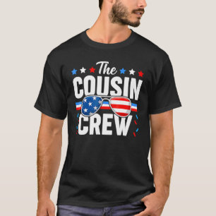 Cousin Crew 4. Juli Patriotische Amerikanerfamilie T-Shirt