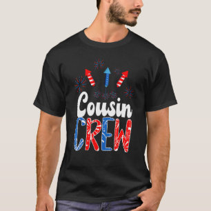 Cousin Crew 4. Juli Patriotische Amerikanerfamilie T-Shirt