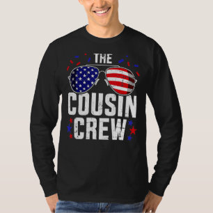 Cousin Crew 4. Juli Patriotische Amerikanerfamilie T-Shirt