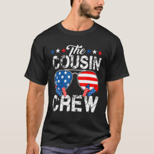 Cousin Crew 4. Juli Patriotische Amerikanerfamilie T-Shirt