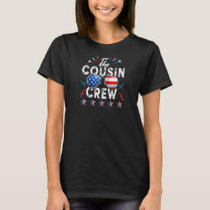 Cousin Crew 4. Juli Patriotische Amerikanerfamilie T-Shirt