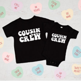 Cousin Crew | Black Matching Family Baby T-shirt