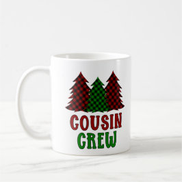 Cousin Crew Buffalo Karierter Weihnachtsbaum Kaffeetasse
