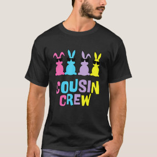 Cousin Crew Bunnies Osterpassende kolorierte Rabbi T-Shirt
