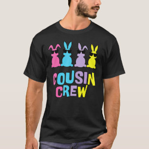 Cousin Crew Bunnies Osterpassende kolorierte Rabbi T-Shirt