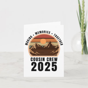 Cousin Crew Camp Familie Camping Trip Match Camp Karte