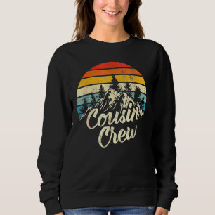 Cousin Crew Camping Outdoor Sunset Summer Camp Sweatshirt