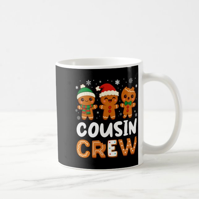 Cousin Crew Christmas 2025 Cookie Kids Boy Girl Fa Kaffeetasse (Rechts)