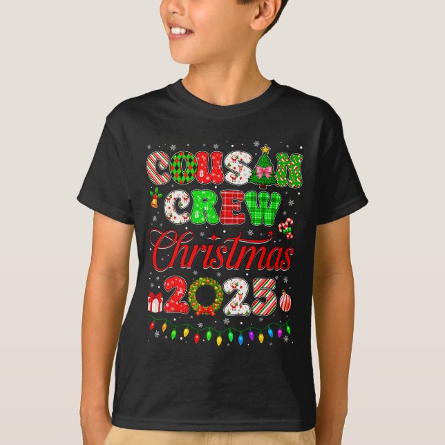 Cousin Crew Christmas 2025 Pjs Pajamas Xmas Family T-Shirt (Vorderseite)
