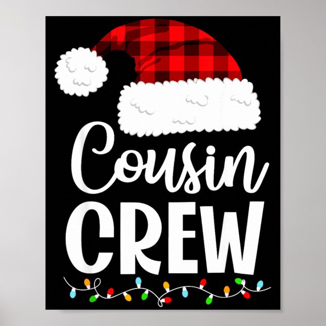 Cousin Crew Christmas Kids Cousins Christmas Match Poster (Vorne)