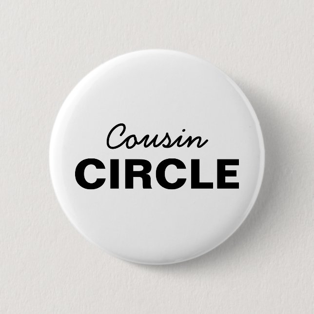 Cousin Crew | Cooles passendes Familiensdesign Button (Vorderseite)