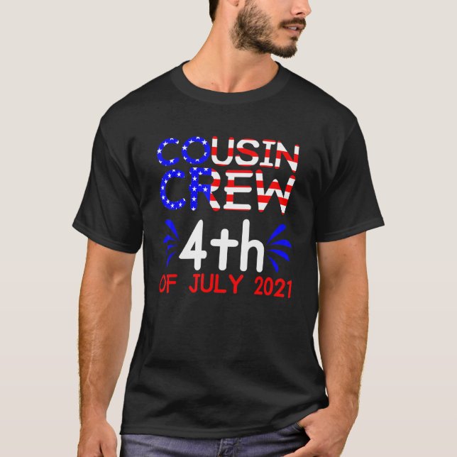 Cousin Crew Cousins Squad 4. Juli 3 T-Shirt (Vorderseite)