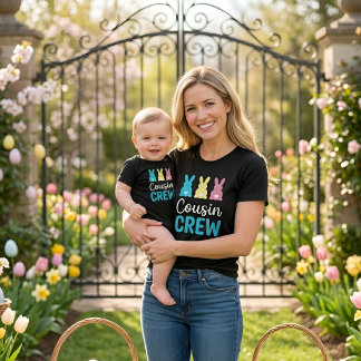 Cousin Crew Easter Bunny Family Matching Shirt