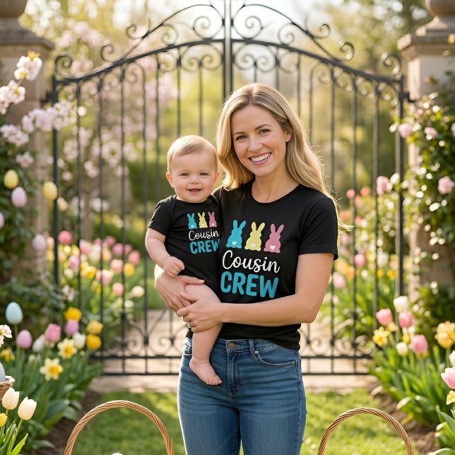 Cousin Crew Easter Bunny Family Matching Shirt (Von Creator hochgeladen)