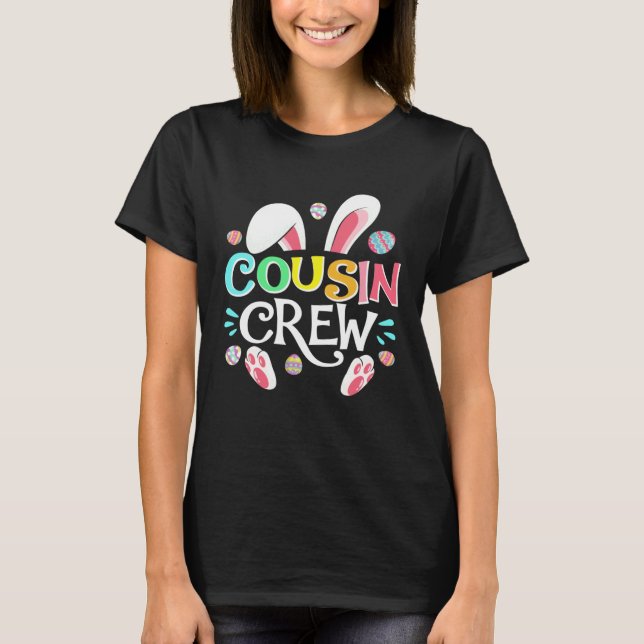 Cousin Crew Easter Bunny Family Matching Toddler B T-Shirt (Vorderseite)