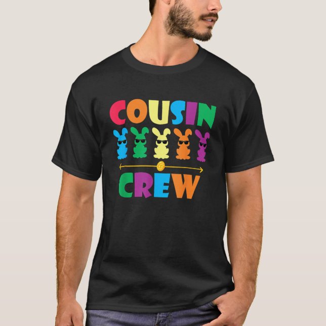 Cousin Crew Easter Bunny Matching Family Boys Girl T-Shirt (Vorderseite)