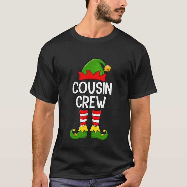 Cousin Crew Elf Xmas Family Matching Elf Squad Chr T-Shirt (Vorderseite)