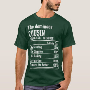 Cousin Crew Ernährung Fakten der Dominoes Cousin  T-Shirt