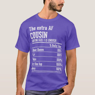 Cousin Crew Ernährung Fakten der Etra AF-Cousin  T-Shirt