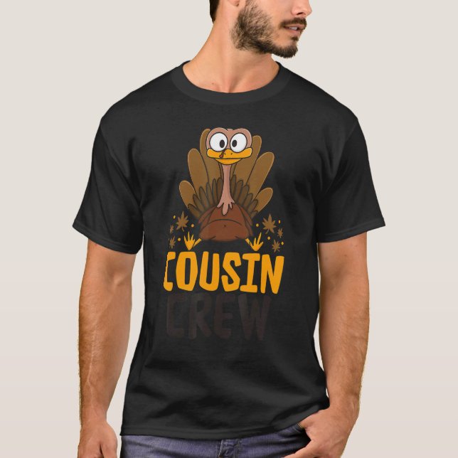 Cousin Crew Erntedank Türkei Kinder Cousin T-Shirt (Vorderseite)