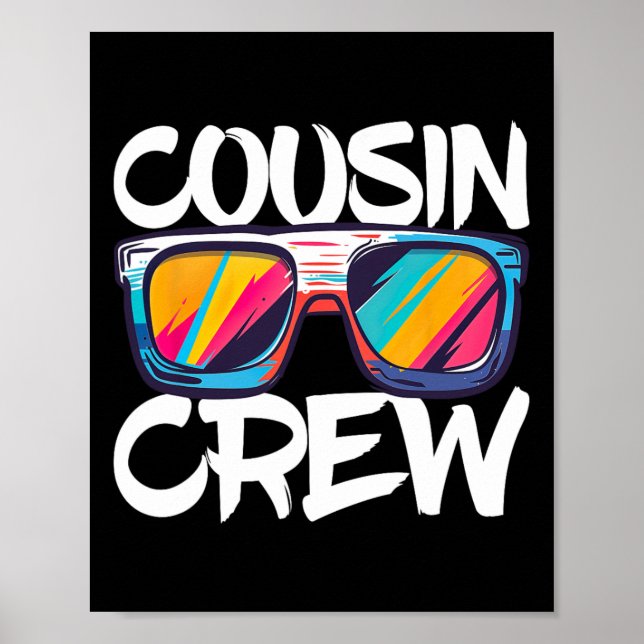 Cousin Crew Erwachsene Kinder Matching Cousin Crew Poster (Vorne)