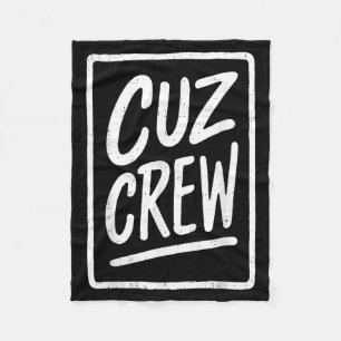 Cousin Crew Familie Passende Lustige Cousin Squad Fleecedecke