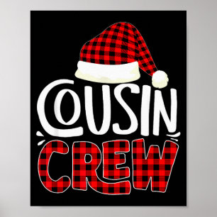 Cousin Crew Familien-Gruppen-Weihnachts-Pyjama Poster