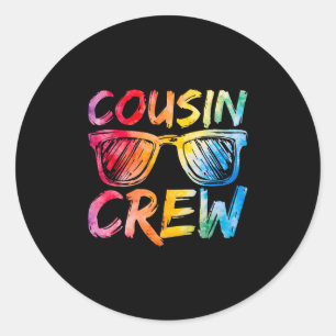 Cousin Crew Familien-Matching Cousin Jungen Mädche Runder Aufkleber