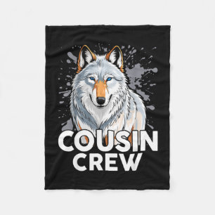 Cousin-Crew-Familientreffen passende Gruppe lustig Fleecedecke