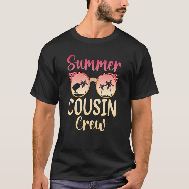 Cousin Crew Familienurlaub Sommerferien Strandkreu T-Shirt (Vorderseite)