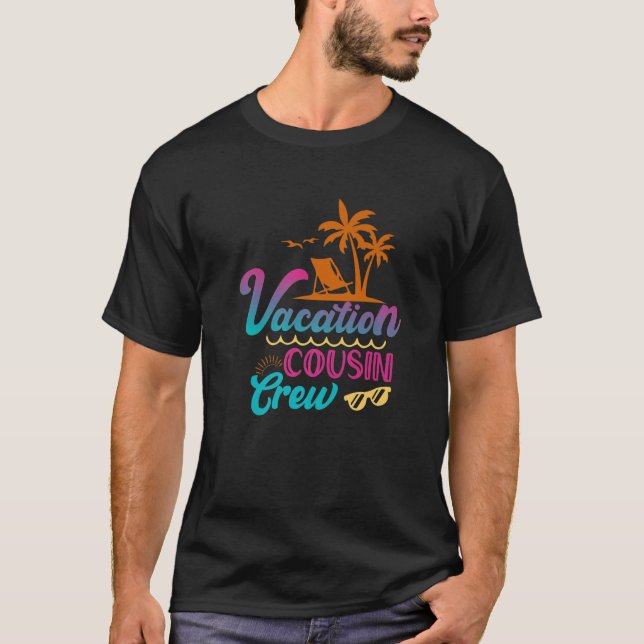 Cousin Crew Familienurlaub Urlaub Strand Kreuzfahr T-Shirt (Vorderseite)