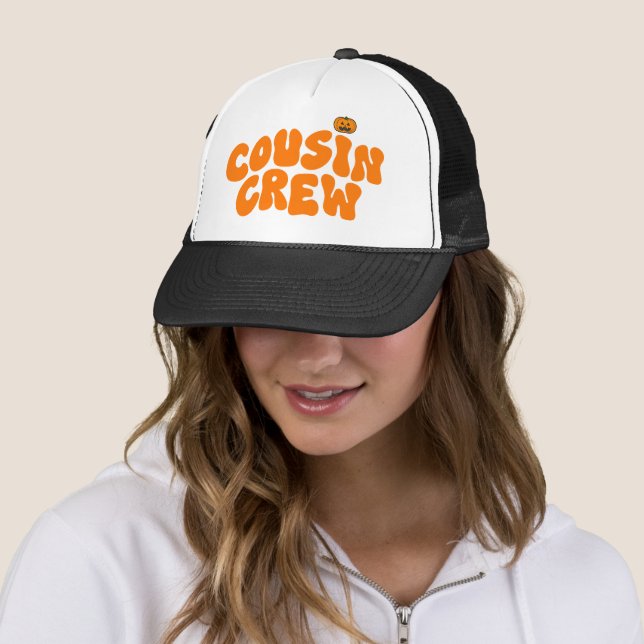 Cousin Crew Funny Matching Halloween Truckerkappe (Beispiel)