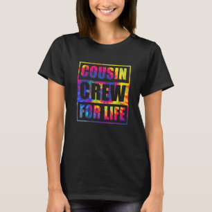 Cousin Crew für lebenslange Gefärbte Krawatte Über T-Shirt