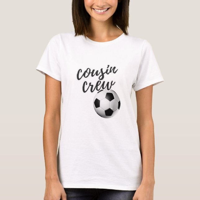 Cousin Crew - Fußball T-Shirt (Vorderseite)