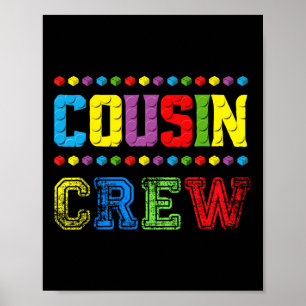 Cousin Crew Gebäude Blockiert Master Builder Bridg Poster