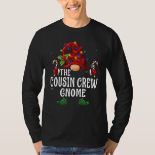 Cousin Crew Gnom Buffalo Karo Gestreifte passende  T-Shirt
