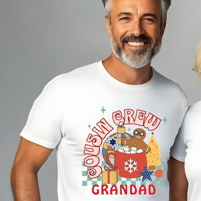 Cousin Crew Grandad Weihnachts-Matching Cousins T-Shirt (Von Creator hochgeladen)