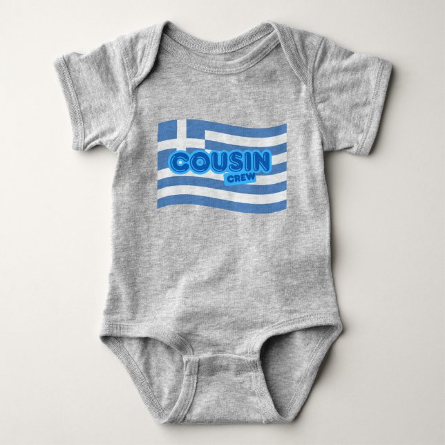 Cousin Crew Greece Baby Strampler (Vorderseite)