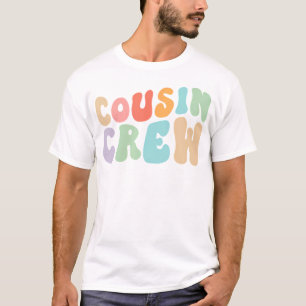 Cousin Crew Groovy Retro Design Familie Matching C T-Shirt