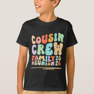 Cousin-Crew groovy retro Familientreffen Reise 202 T-Shirt