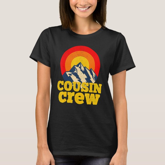 Cousin Crew Kinder Matching T-Shirts Camping Grupp (Vorderseite)