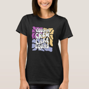 Cousin Crew Lake Squad Vintage Wildblumen Boho Fa T-Shirt