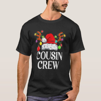 Cousin Crew Matching Familie Weihnachten Niedliche T-Shirt