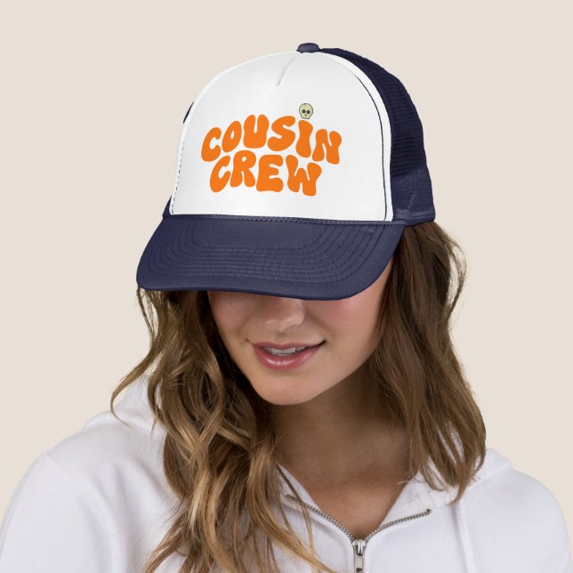Cousin Crew Matching Family Wiedersehen Halloween Truckerkappe (Beispiel)