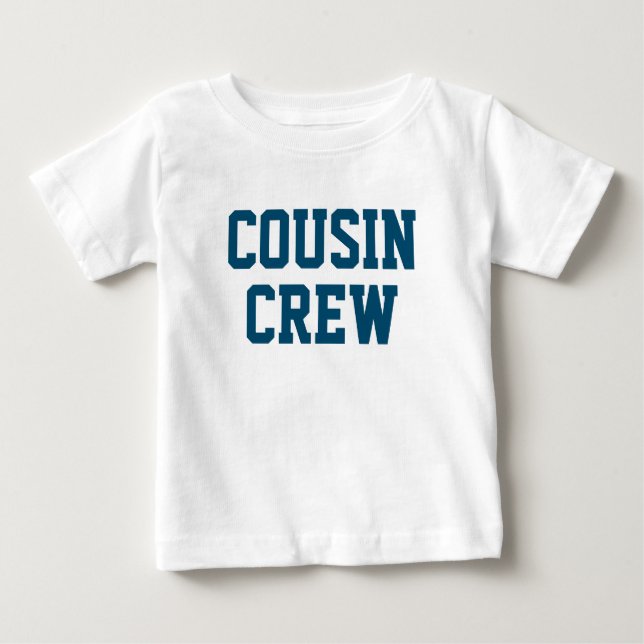 Cousin Crew | Navy Blue Matching Kids Baby T-shirt (Vorderseite)
