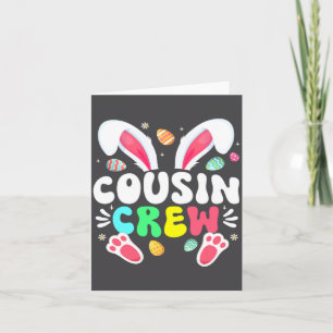 Cousin Crew Osterhase Familie passend für Kleinkin Karte