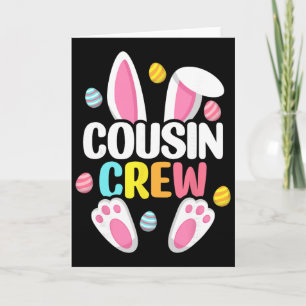 Cousin Crew Osterhase Familie passend für Kleinkin Karte