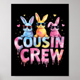 Cousin Crew Ostersonne Familie Matching Kleinkind Poster