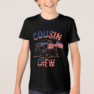 Cousin Crew Patriotischer Monstertruck Fourth July Tri-Blend Shirt