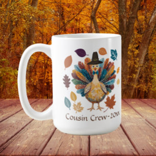 Cousin Crew Pilgrim Türkei Erntedank Kaffeetasse